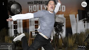 Brad Pitt hilariously photo-bombs 'Once Upon A Time In Hollywood' co-star Margot Robbie