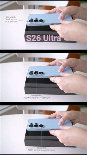 Galaxy S26 Ultra Cameras Explained in 15s