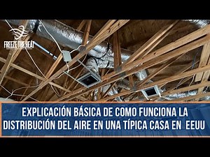 Explicación breve de como lucen y funcionan el sistema de ductos en las casas de estados unidos