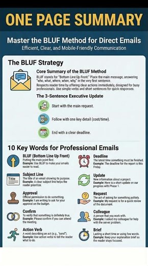 Stop Writing Long Emails! Get Faster Replies with the BLUF Method