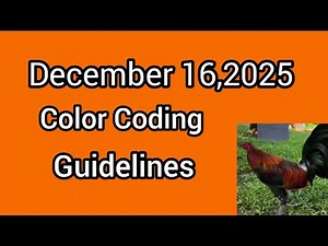 December 16,2025 Color Coding guidelines