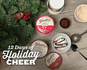 🎄It's Day 4 of our 12 Days of Holiday Cheer! →Tag a friend & share your favorite way to enjoy ice cream with your family and friends for a chance to win a Deluxe Party Pack! What better way to share your favorite ice cream with others. Order our deluxe party pack online {graeters.com/holiday-deluxe-party-pack-12-pints} or grab sprinkles, sauces, cones and more with your ice cream in our scoop shops. | Graeter's Ice Cream