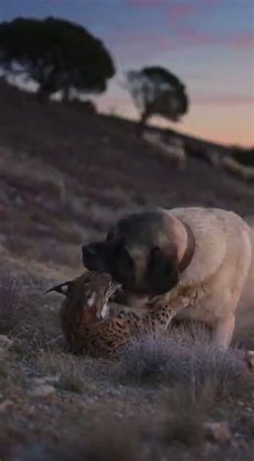 Spanish Mastiff vs Iberian Lynx: Twilight Herd Defense! 🐾🐑