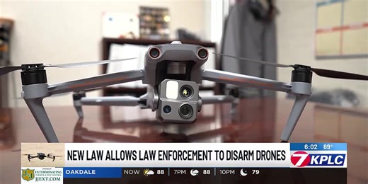 Local law enforcement can disarm drones under new law