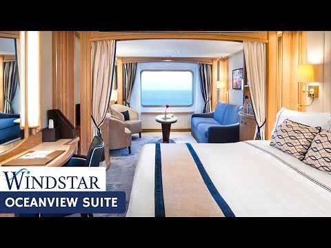 Windstar Star Breeze | Oceanview Suite Tour & Review 4K | Windstar Cruises