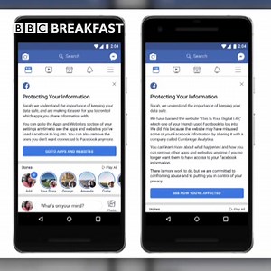 11K views · 38 reactions | Check out your Facebook feed today to see if your data was improperly shared. Users in the UK will get one of these two messages at the top of their feed: | BBC Breakfast | Facebook