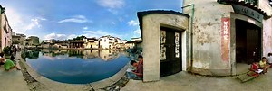 World Cultural Heritage:  Moon Pond in Hongcun Village  安徽宏村月召全景 360 Panorama | 360Cities