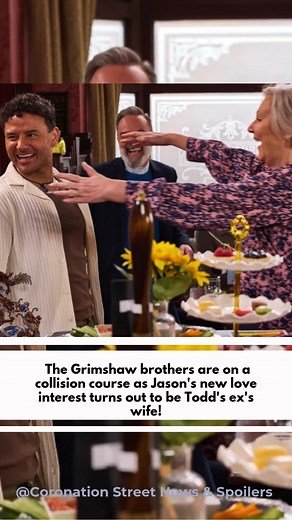 Jason Grimshaw's new romance with Danielle Silverton is heating up—but she's married to his brother Todd's ex-lover! | Coronation Street News & Spoilers