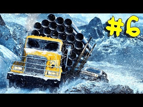 SnowRunner - Walkthrough - Part 6 - Drowned Scout Truck (PC HD) [1080p60FPS]