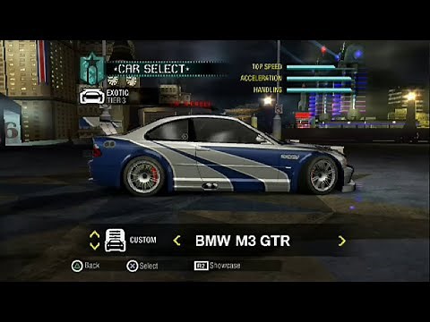 Winning a GTR - Unlocked BMW M3 GTR in NFS Carbon (PS2)