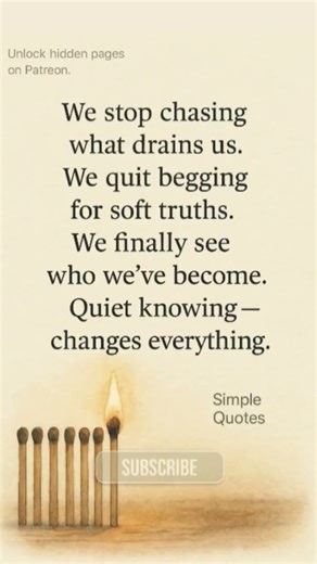 The Quiet Realization That Changes Everything | Simple Quotes