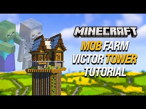 Minecraft Mob Farm VictorTower Tutorial [Aesthetic] [Java/Bedrock] [1440p HD]