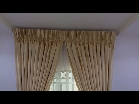 How to install curtains using track #curtaininstallation