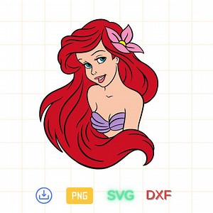 Ariel Png Svg, Little Mermaid Png Svg, Ariel Png, Mermaid Clipart, Little Mermaid Png, Princess Png, Instant Download, Digital File - Etsy
