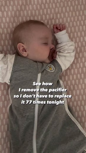 Trying to be Very demure. Very mindful of how many times I replace the pacifier every night 🤪 Unpopular opinion….👇 The pacifier is usually a part of the sleep problem. Pacifiers are great for soothing your baby and can help a lot of babies sleep in the first few months, BUT I generally recommend removing the pacifier between 3-6 months of age! 😳 It’s time to say good bye if you’re replacing it multiple times overnight or your baby can’t sleep without it. It can cause alot of sleep disruptions