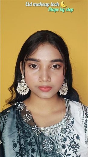 Eid makeup look _1 stape by step🌜 #eidmubarak #makeup #eidmakeuptutorial #trending #shorts