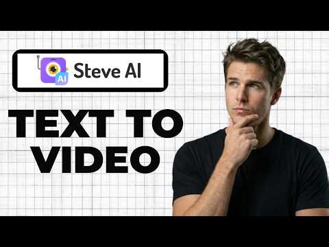 How To Turn Text To Video In Steve Ai (Quick Guide)