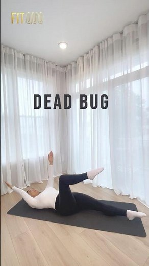 Dead Bug - Mat #DeadBugExercise #CoreStrength #StabilityTraining #ControlledMovement #FitQuo