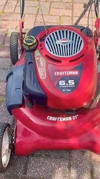 Craftsman brigs and Stratton 6.5 engine push mower won’t start.