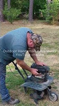 How to Start a Bolens MTD Tiller #smallenginerepair
