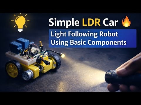 Simple LDR Car 🔥 | Light Following Robot Using Basic Components