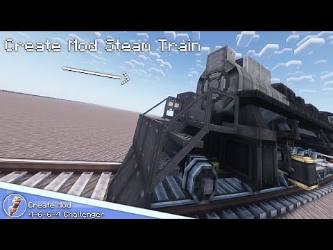 DETAILED Create Mod Steam Train | UP 4-6-6-4 Challenger | Create Mod | Minecraft | Extended Bogeys