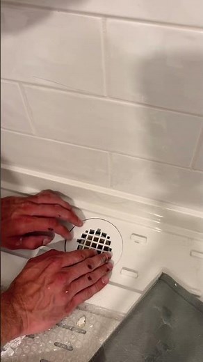 Shower drain install #shower #plumbing #drain #showerremodel #plumber #renovation #bathroom #howto