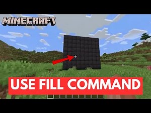 How to Use Fill Command on Minecraft 2024 | Minecraft Tutorial