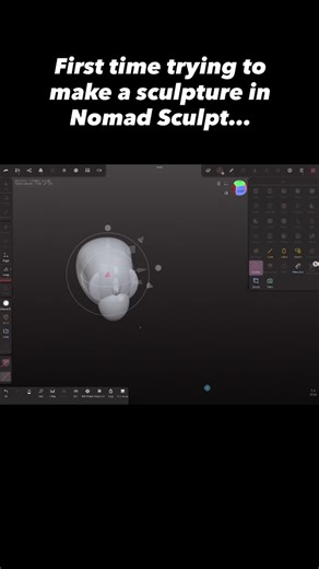 In which I try my hand at sculpting a skull - starting with a basic sphere - in @nomadsculpt I’m loving the intuitive nature of this app. Now I’m wondering if I can 3D print this little guy… I’m teaching bones to the first year medical students at Birmingham tomorrow so I’ll show them my homework! | Alice Roberts