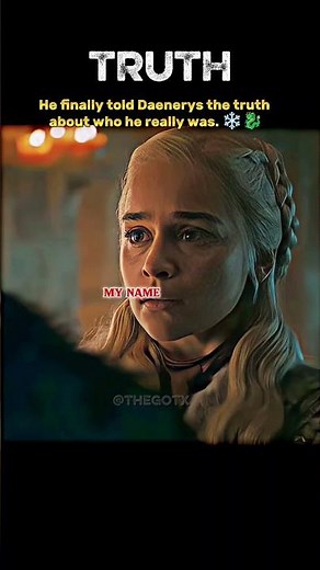 Jon Snow Finally Told Daenerys The Truth 😱 | Game of Thrones #shorts