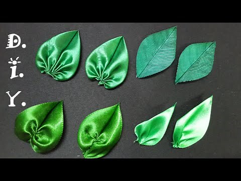 D.I.Y. Satin Ribbon Leaves - Tutorial | MyInDulzens