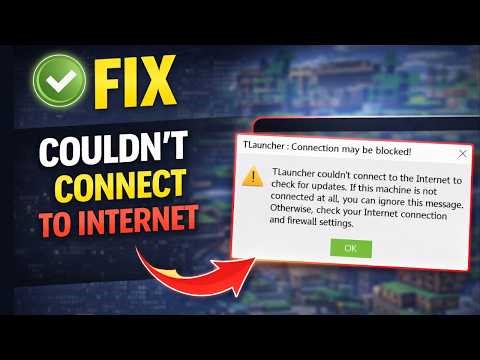 Fix TLauncher Couldn’t Connect to Internet | Connection May Be Blocked Error Fix (100% Working)
