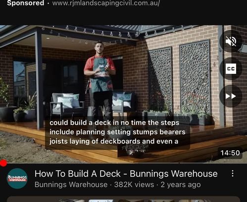 What is the layout and materials used in the Bunnings How to build a deck guide? - Bunnings Workshop community