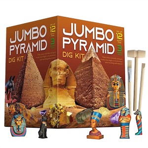Piano Potato Pyramids Dig Kit,Ancient Egyptian Civilization Civilization Excavation Set Including Mummy Case Sun God Great Sphinx and More,STEM Science Educational Toys Archaeology Gifts