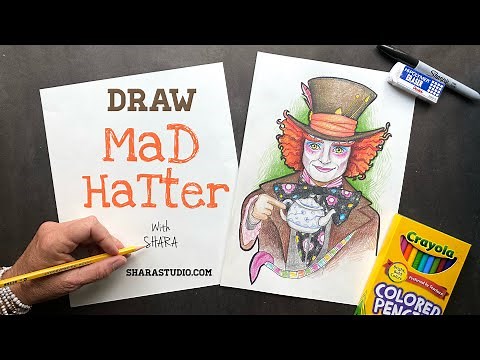 How to draw the Mad Hatter