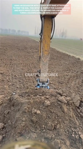 The easiest way to clean and level a field. #ytshorts