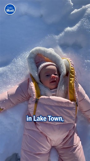 It’s a snow ‘cherub’ 🥹❤️ | Daily Mail Video