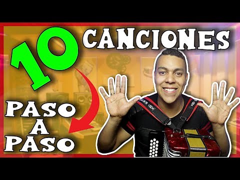 ✅ 10 Canciones FACILES para APRENDER a tocar ACORDEON vallenato ✅ Ideal para PRINCIPIANTES