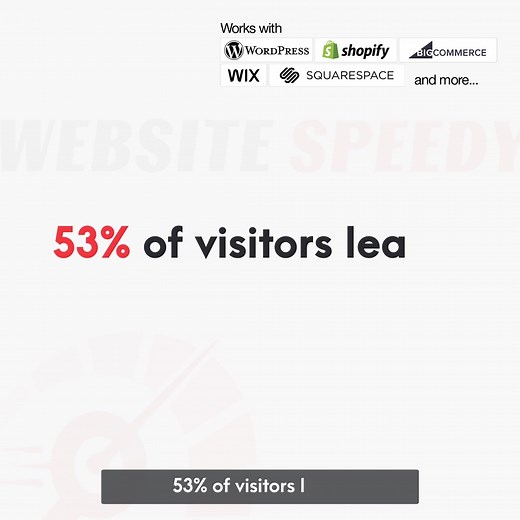 Imagine this: a potential customer lands on your site, ready to buy… but it’s too slow. They leave. 📉 53% of visitors bounce if your site takes longer than 3 seconds to load. That means every ad dollar, SEO effort, and promotion is wasted if your website can't keep up. Even Google punishes slow sites with lower rankings, letting faster competitors steal your traffic, your customers, and your revenue. 💡 But there’s a fix! With WebsiteSpeedy.com, you can boost your site speed in minutes—no codin