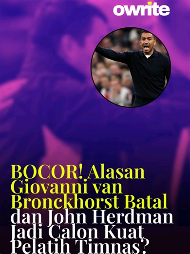 Siapa yang akan menukangi Timnas Indonesia selanjutnya? Benarkah Giovanni van Bronckhorst terlalu mahal dan punya banyak syarat? Dalam episode