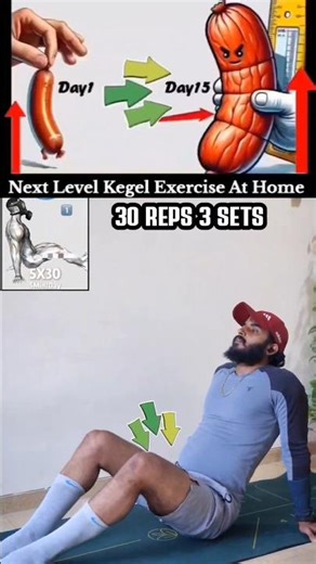 Men’s Power Routine | Kegel at Home for Strength 💥#shorts