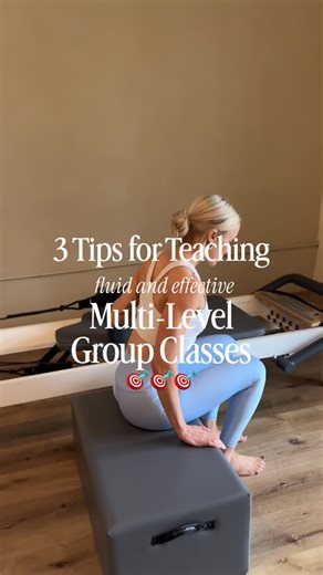 Maria Bardet 〰️ Pilates Teacher Training + Ed | Tips for teaching multi-level group classes 💗 You know me, I always drop a TON of into, so pause the video for all the tips and the WHY’s... | Instagram