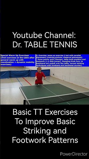 table tennis training regular basic exercises (how to special warm up table tennis)