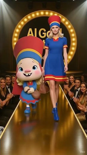 This Fashion Show Mixed Real and Animated Models #fashionshow #runway #insane