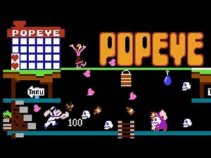 [NES 60fps] Popeye - 10 Rounds play
