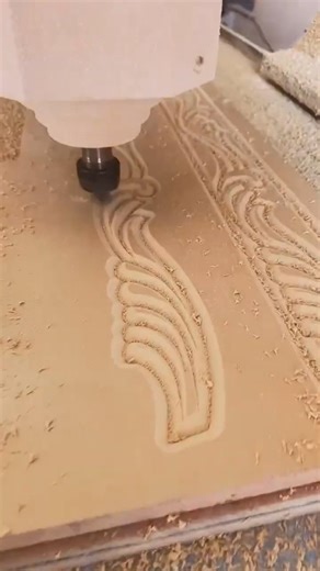 MESMERIZING CNC WOOD ROUTER CARVING ASMR 🪵🪵🪵#woodworking #shorts #cnc