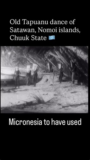 😳 Rare 1909 footage of a sacred Tapuanu mask dance from Satawan, Mortlock Islands – once used to call on spirit power and protect against typhoons. 🏝️ This ceremony, now lost, was unique in Micronesia. But after missionaries arrived in 1874, dances like this were banned as “pagan”, and Tapuanu rituals faded fast. ❤️‍🔥 What you see here was likely staged for a German expedition – and may have been altered to hide more profound meanings. Even then, some claimed the actual knowledge was already 