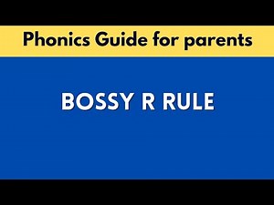 Bossy r | R controlled vowels