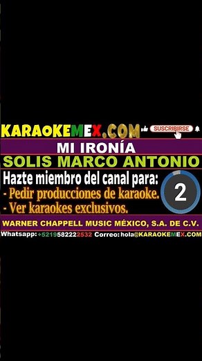 karaoke los bukis - mi ironia #karaokemex