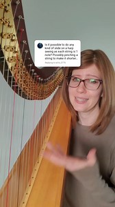 Now you know a little about how the harp works and got to hear a fun sliding sound too 😁 Note: if you do this too much on a gut string it will chew the string up, so don't go overboard if you try this at home! #harp #music #lesson #didyouknow #yesharpshavepedals #strings #slide #extendedtechniques #soundeffects | Kristan Toczko